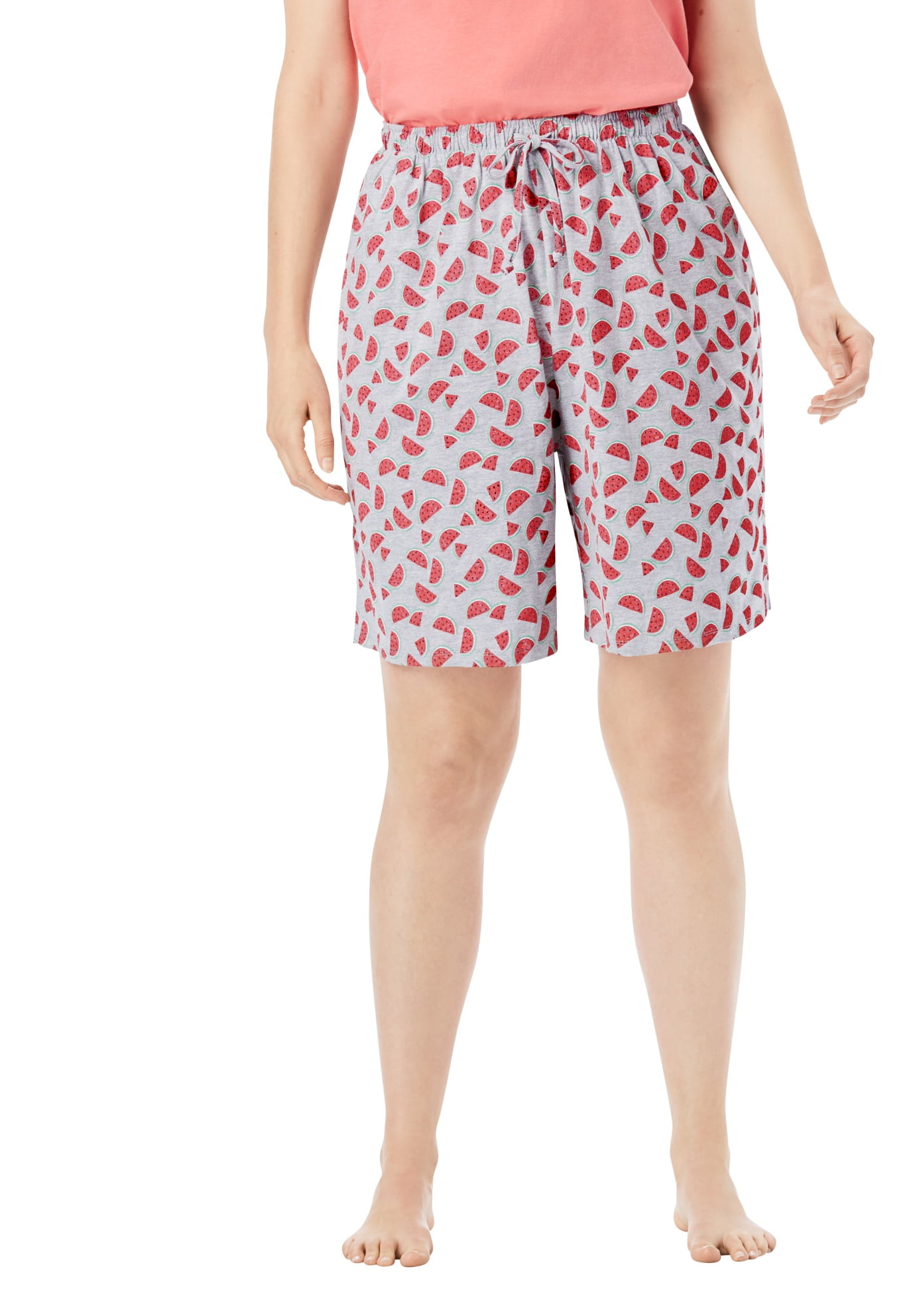 plus size bermuda pajama shorts