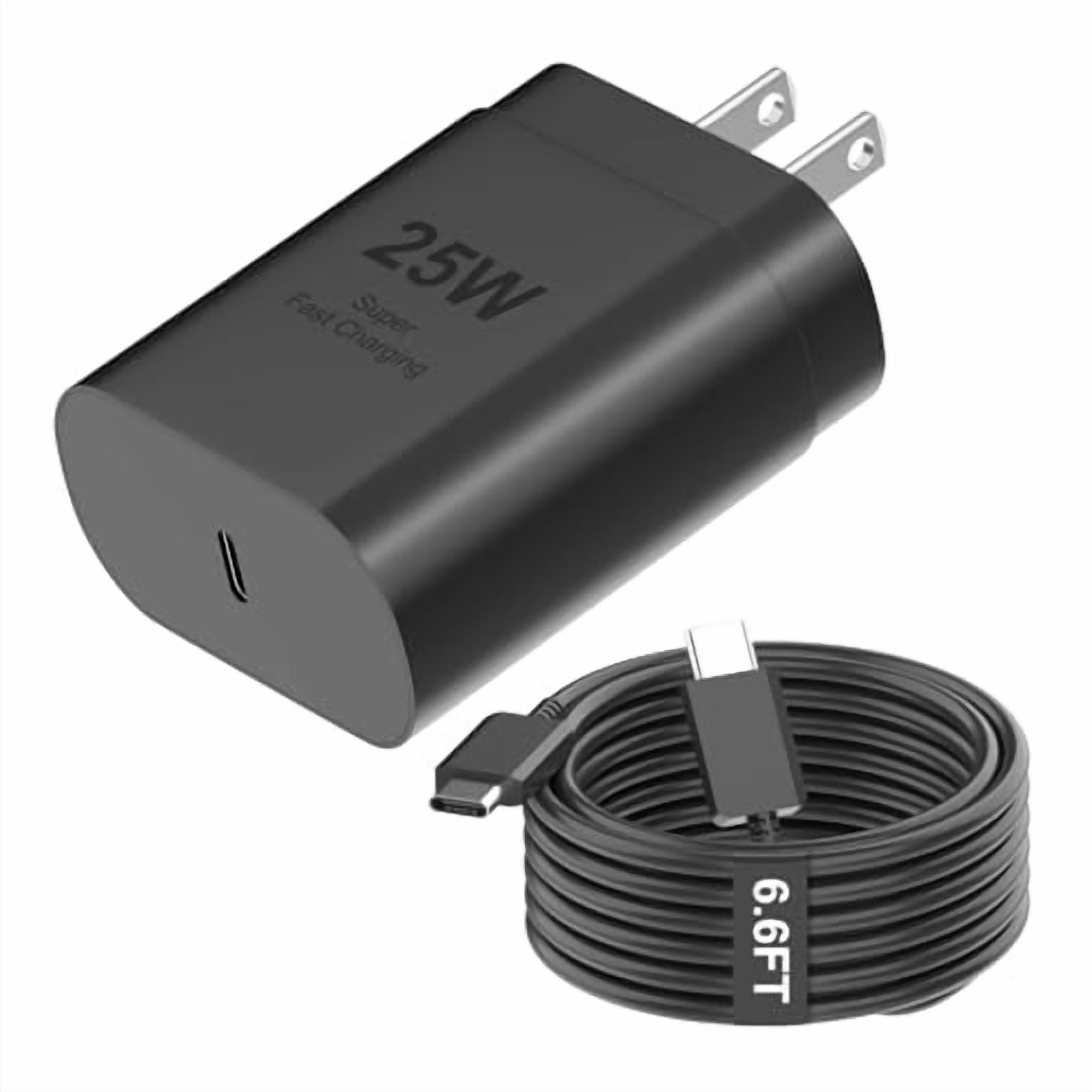 Typpkmm USB-C Super Fast Charging Wall Charger 6ft, Black