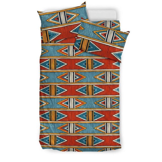 Juego de cama estampado Kente africano