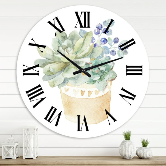Designart 1 in Traditional Wall Clock
