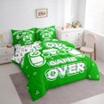thumbnail image 3 of Manfei Kids Gamepad Controller Twin Bedding Sets 7-Piece, Green Game Console Bedding Comforter Set, Cartoon Video Game Theme Reversible Sheet Sets, Lightweight Room Decor, 3 of 7