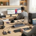 thumbnail image 6 of ACASIS 10-Port Powered USB 3.2 Hub 10Gbps Super Speed Hub with 48W Adapter & Aluminum Housing for PC, Laptop, Printer, Camera, 6 of 9