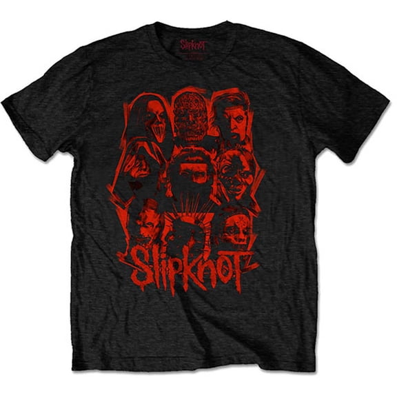 Slipknot Unisex T-Shirt WANYK Red Patch (Back Print) (Small)