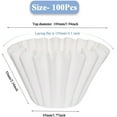 thumbnail image 2 of Disposable Coffee Filters for Ninja PB051 PB041 Pods and Grounds Single Serve Coffee Maker, 100PCS Coffee Paper Filter for Ninja Coffee Maker, White, 2 of 7