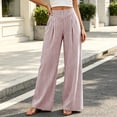 thumbnail image 6 of QIbmong Golf Pants for Women Yoga Elastic Waist Slim Straight Outerwear Stretchy Casual Travel Trousers with Pockets(XL,Wine), 6 of 8