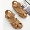 thumbnail image 7 of SWQZVT Ladies Platform Comfortable Casual Sandals Closed Toe Sandals for Women Brown Sexy Sandals for Women Size 8.5, 7 of 7