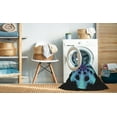 thumbnail image 2 of Ahgly Company Machine Washable Indoor Rectangle Transitional Midnight Gray Area Rugs, 2' x 5', 2 of 7