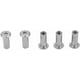 thumbnail image 1 of Flat Hex Nuts, M6 M8 Flat Nuts Nickel Plated Iron Round Head Hex Nuts Hex Socket Hex Nuts(M6*20 30PCS), 1 of 4