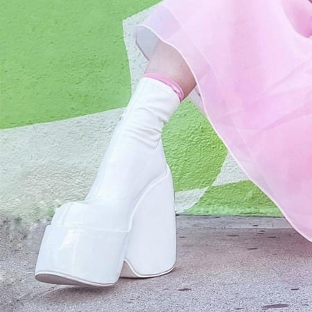 

Wedges Platform Fashion Boots For Women Ankle Chunky Boots Gothic Brand New 2022 Fashion Popualr Comfy Punk Style Shoes