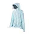 thumbnail image 4 of Sudadera con capucha de protección solar para mujer, ropa de secado rápido, fina, ligera, a prueba de sol, cómoda, prendas de vestir para golf, pesca, , Azul claro, 2XL Sunnimix Chaqueta de protección solar, 4 of 8