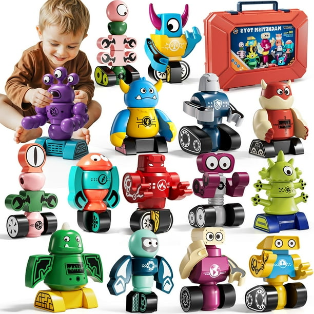 Juguete de construcción KIZONLY Magnets Robot 106 piezas para niños de 3 a 8 años