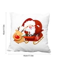 thumbnail image 3 of Xihbxyly Ofertas de Hoy Conjunto de Cojines de Lino para Decoración Del Hogar, Conjunto de Cojines con Papá Noel, Cojín para Coche, 3 of 6