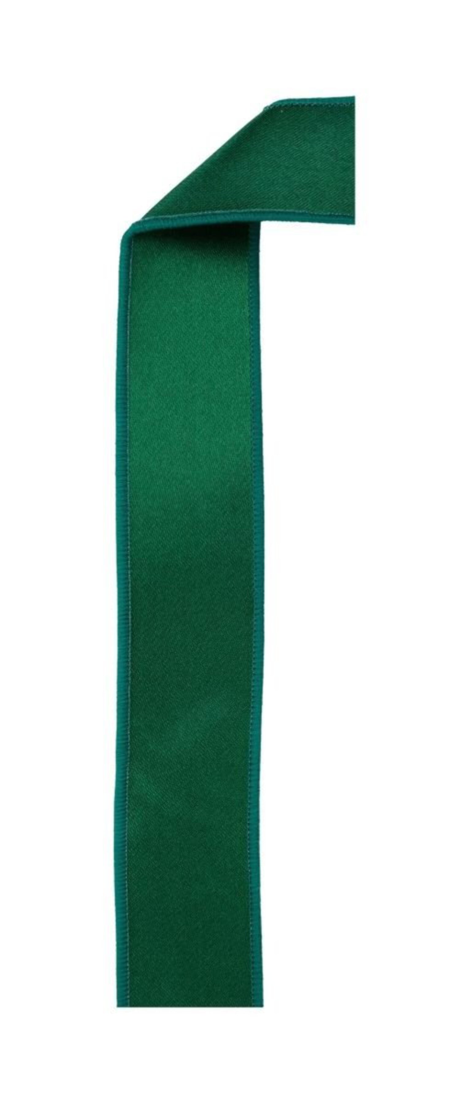 1.5in Satin Fused Ribbon: Emerald Green (10 Yards)