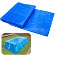 thumbnail image 1 of 11 x 7.8 Ft Swimming Pool Ground Cloths- Rectangular Waterproof PE Swimming Pool Liner Pad - Square Above Ground Pool Mat Protecto, 1 of 7