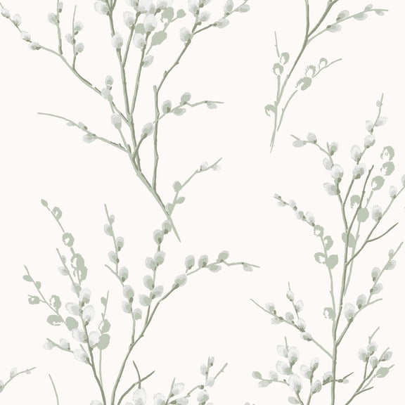 Laura Ashley Pussy Willow Sage Green Wallpaper