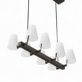 thumbnail image 5 of Enthrall 8-Light Chandelier White Brass, 5 of 7
