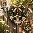 thumbnail image 4 of 3D Fabric Wreath Kit, Hand Assembly Christmas Wreath with Light String and Figures, DIY Holiday Decoration for Door Wall Hanging Winter Home Decor(B), 4 of 5