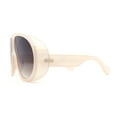 thumbnail image 3 of Super Oversized Exaggerated Retro Racer Plastic Sunglasses Peach - Brown Smoke, 3 of 4