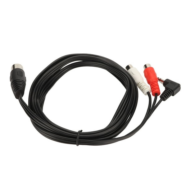 Cable DIN macho de 5 pines a 2 RCA hembra y Cable de conexión de sonido estéreo Plug and Play de 3,5mm para altavoces equipos HiFi
