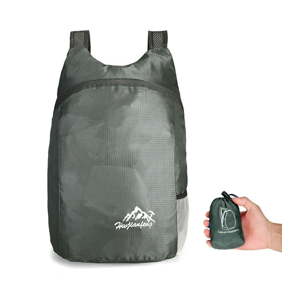 Fogun Folded Backpack Outdoor Travel Daypack Bag for Men Women 15L Fashion Large Capacity Backpacks