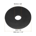 thumbnail image 2 of Uxcell Rubber Washers 32Pcs 1 1/2" OD x 3/8" ID x 1/8" Thickness Waterproof Abrasion Resistant Flat Rubber Grommets Spacer, 2 of 5