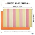 thumbnail image 6 of Yayeee Doormat for Indoor Entrance 32" x 20" Non Slippery Floor Rug, Pink and Yellow Striped Pattern, 6 of 8