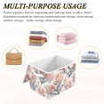 thumbnail image 7 of BZSMCE Storage Bin Cube Organizer Basket with Flip-Top Lid Serene Blossom Silhouette Printed, 7 of 7