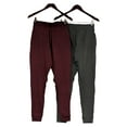 thumbnail image 2 of Calvin Klein Women's 2 Pack French Terry Joggers Size: XS, Color: Grey/Deep Maroon, 2 of 4