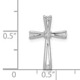 thumbnail image 5 of 14K White Gold Plated AA Diamond Cross Pendant, 5 of 5