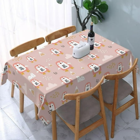 

American Football Table Cloth Rectangle Table Waterproof Tablecloth Picnic Table Cover 54x 72 Inch Washable Camping Tablecloth Polyester for Kitchen Birthday Wedding Holiday