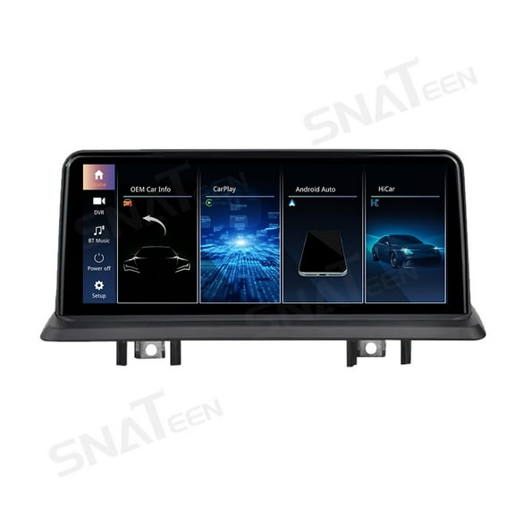 SNATEEN 10.25/12.3 inch Linux Carplay Screen/Radio/Multimedia Player for BMW 1 Series E81 E82 E87 E88 2004-2012 Universal Car Navigation/GPS Upgrade Headunit Display 1080P Touch Screen Replace System