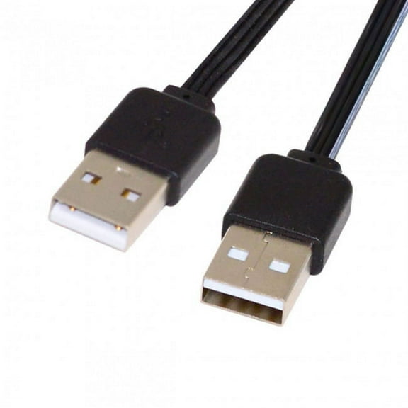 FVH 13cm USB 2.0 Type-A Male to Type-A Male Male Data Flat Slim FPC Cable for FPV Disk Phone