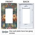 thumbnail image 3 of Yayeee Rocker Switch Wall Plate 1-Gang 4.6"x2.9" Home Decorative Outlet Cover, Abstract Water Lilies Pattern, 3 of 6