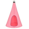thumbnail image 4 of Gymax 40'' Kids Nest Hammock Swing Chair Hanging Tree Tent w/ 2 Windows Pink, 4 of 6