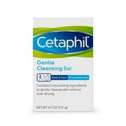 Cetaphil Gentle Cleansing Bar for Dry/Sensitive Skin 4.50 oz (Pack of 6)