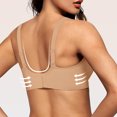 thumbnail image 5 of Voska Women's Jelly Bras Wireless Deep V Bralette Push Up T-shirt Bras Comfortable Full Coverage Invisible Soft Bra Brown 32, 5 of 7
