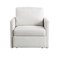 thumbnail image 2 of Serta Bentley Modern Convertible Arm Chair, Cream Woven Fabric, 2 of 12