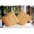 thumbnail image 5 of 16"x16" Square Simply Daisy Hipster Poly Indoor/Outdoor Pillow, Egg Yolk Yellow Qty 1, 5 of 5