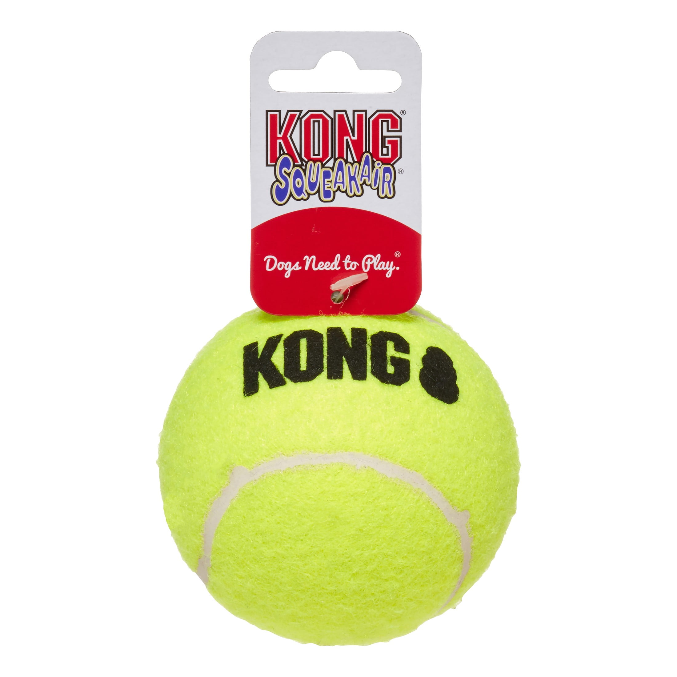 KONG Medium Dog Toy Jumbler Ball Shape Tennis ball inside 2-in-1 Squeaker Colors Vary 