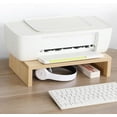 thumbnail image 6 of 14.2 inch Monitor Stand Riser, Wood Monitor Riser with Storage for Desk Small Monitor Stand TV/Screen/PC/Laptop Riser Computer Stand Desktop Shelf (Maple-14.2 inch), 6 of 7