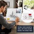 thumbnail image 6 of MXG Double-Sided Magnetic Dry Erase Board with Adjustable Stand, Markers and Eraser, 12x16" Desk Small Whiteboard for Students, Home and Office, 6 of 9