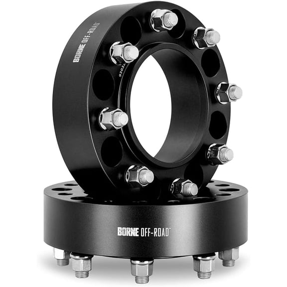 Pre-Owned Borne Off-Road Wheel Spacers 8x165.1 116.7 Center Bore M14x1.5 50mm Black