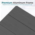 thumbnail image 3 of Ciokea Outdoor Patio Dining Chairs Set of 2, HDPS Aluminum Frame Seat, Stackable All-Weather Chair for Backyard Poolside Lawn, Gray, 3 of 4