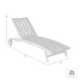 thumbnail image 3 of Chateau Outdoor Patio Adjustable Chaise Lounge Chair in Eucalyptus Wood and Charcoal Rope, 3 of 9