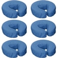 thumbnail image 1 of Housses de Repose-Visage en Microfibre Réutilisables Extra Douces et Lourdes pour Tables et Chaises de Massage, Bleu, 1 Unité (Lot de 6), 1 of 7