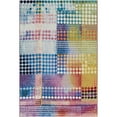 thumbnail image 2 of Unique Loom Outdoor Modern Collection Area Rug - Pulse (5' 1" x 8' Rectangle Multi/Blue), 2 of 9