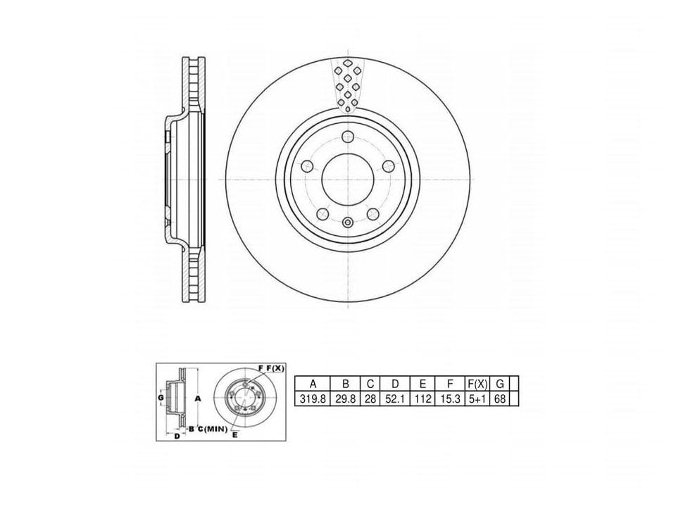 Ultra High Carbon 1000 Brake Kits, Front UHCK10130, Audi Q5 2011-2009