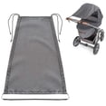 thumbnail image 1 of Toldo universal para cochecitos, bañeras para bebés - Protector solar resistente al desgarro con revestimiento de protección UV 50+ y persianas enrollables - Gris Mélange Ormromra LN-1576, 1 of 4