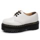 thumbnail image 1 of Zapatos de suela gruesa para mujer, mocasines con plataforma Oxfords, hebilla y Correa, punta redonda, 1 of 4