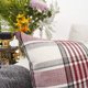 thumbnail image 4 of Dinheiro Retro Farmhouse Buffalo Tartan Checker - Funda de almohada decorativa de lino y algodón para sofá de 18.0 x 18.0 in, juego de 2, rojo/rayas, 4 of 6